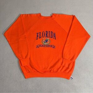 Vintage LOGO 7 Florida Gators Sweatshirt Size L University NCAA College USA Made